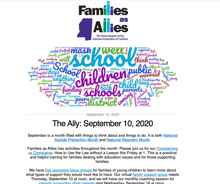 The Ally 091020 Families as Allies