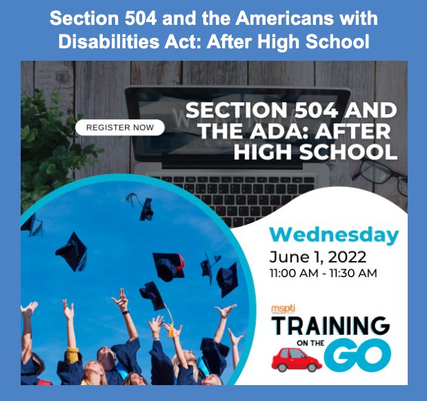 Section 504 and the Americans with Disabilities Act: After High School