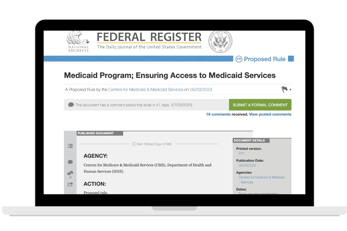 Read more about the article Federal ‘Access to Care’ Medicaid Policy Now Open for Comment