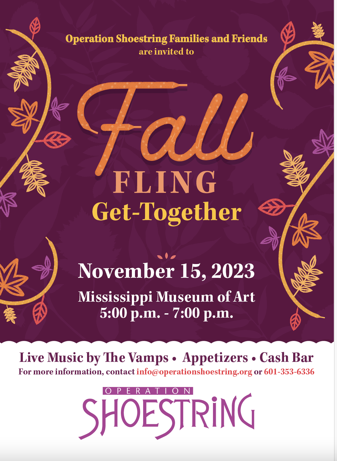 Operation Shoestring Fall Fling