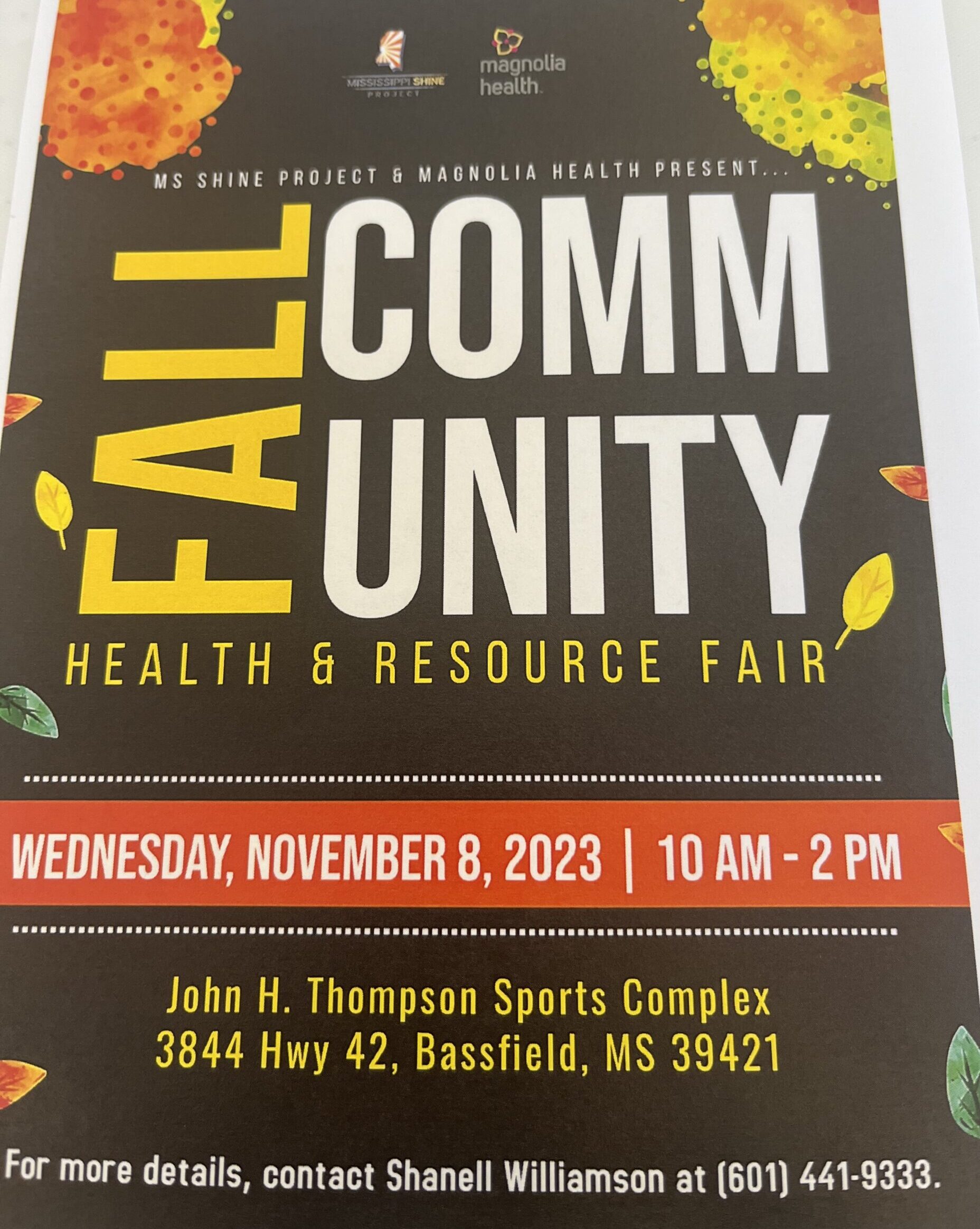 Fall Community Health & Resource Fair