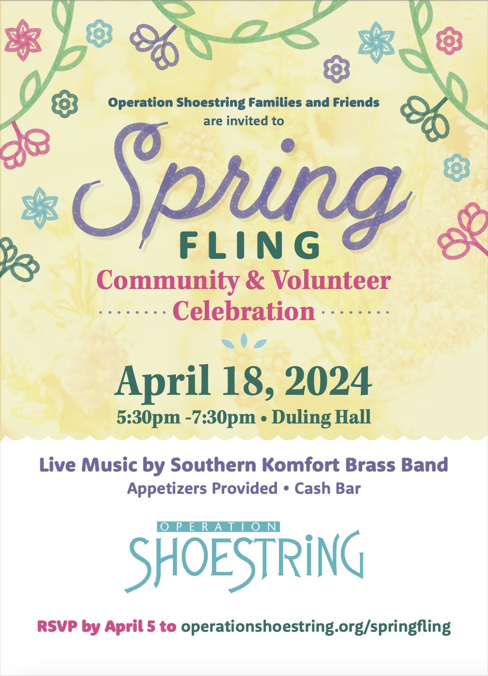 Operation Shoestring Spring Fling