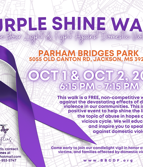 Purple Shine Walk: Shine Your Light Against Domestic Violence