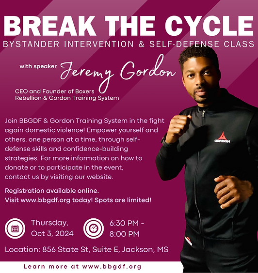 Break the Cycle: Bystander Intervention & Self-Defense Class