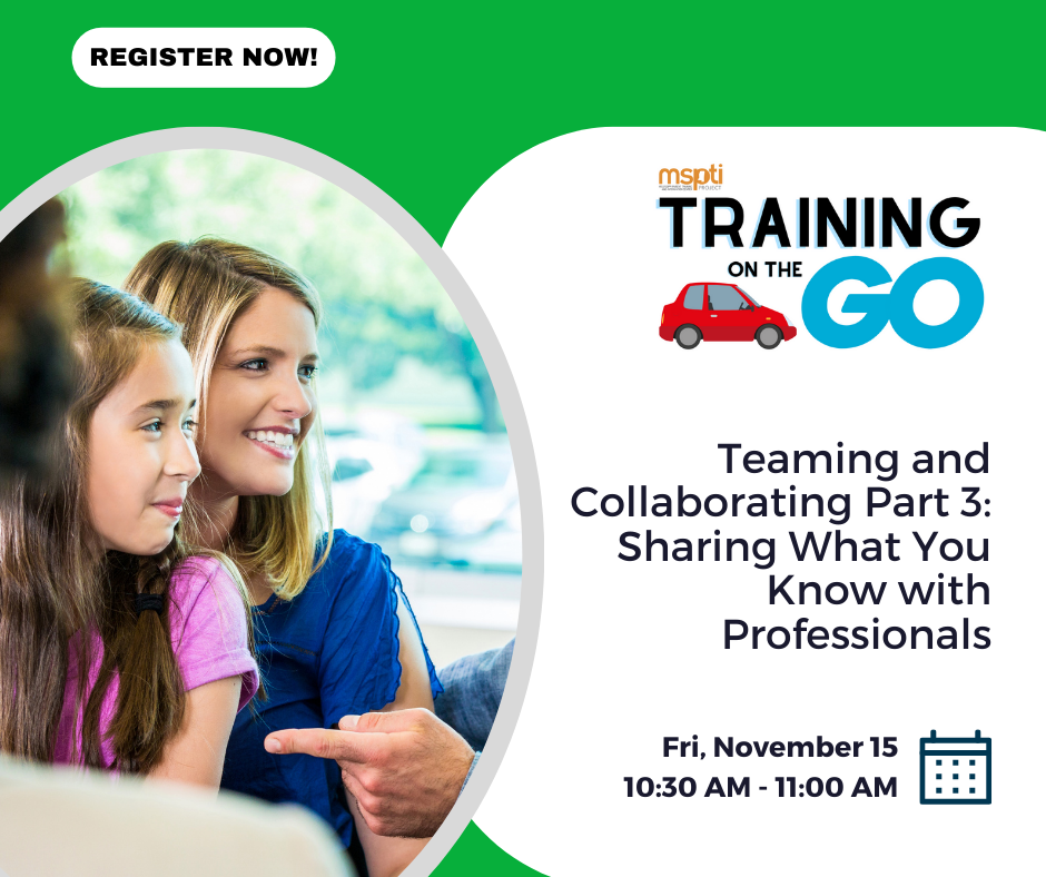 Teaming and Collaborating Part 3: Sharing What You Know with Professionals