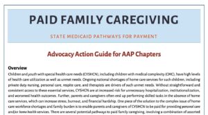 Paid Family Caregiving report cover